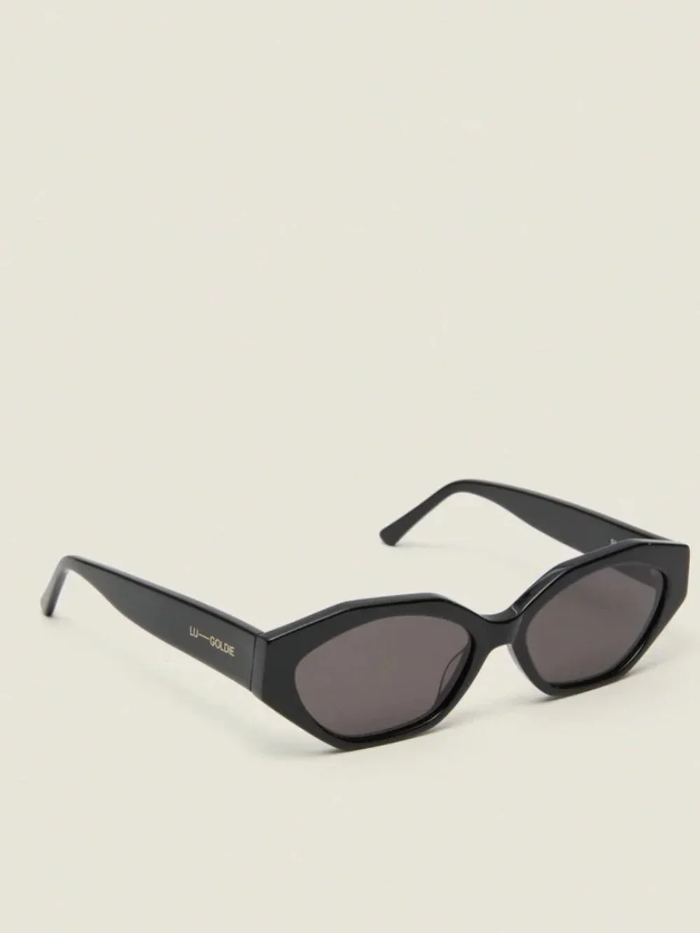 Lu Goldie Eliana Sunglasses in Black New Womens Sunnies